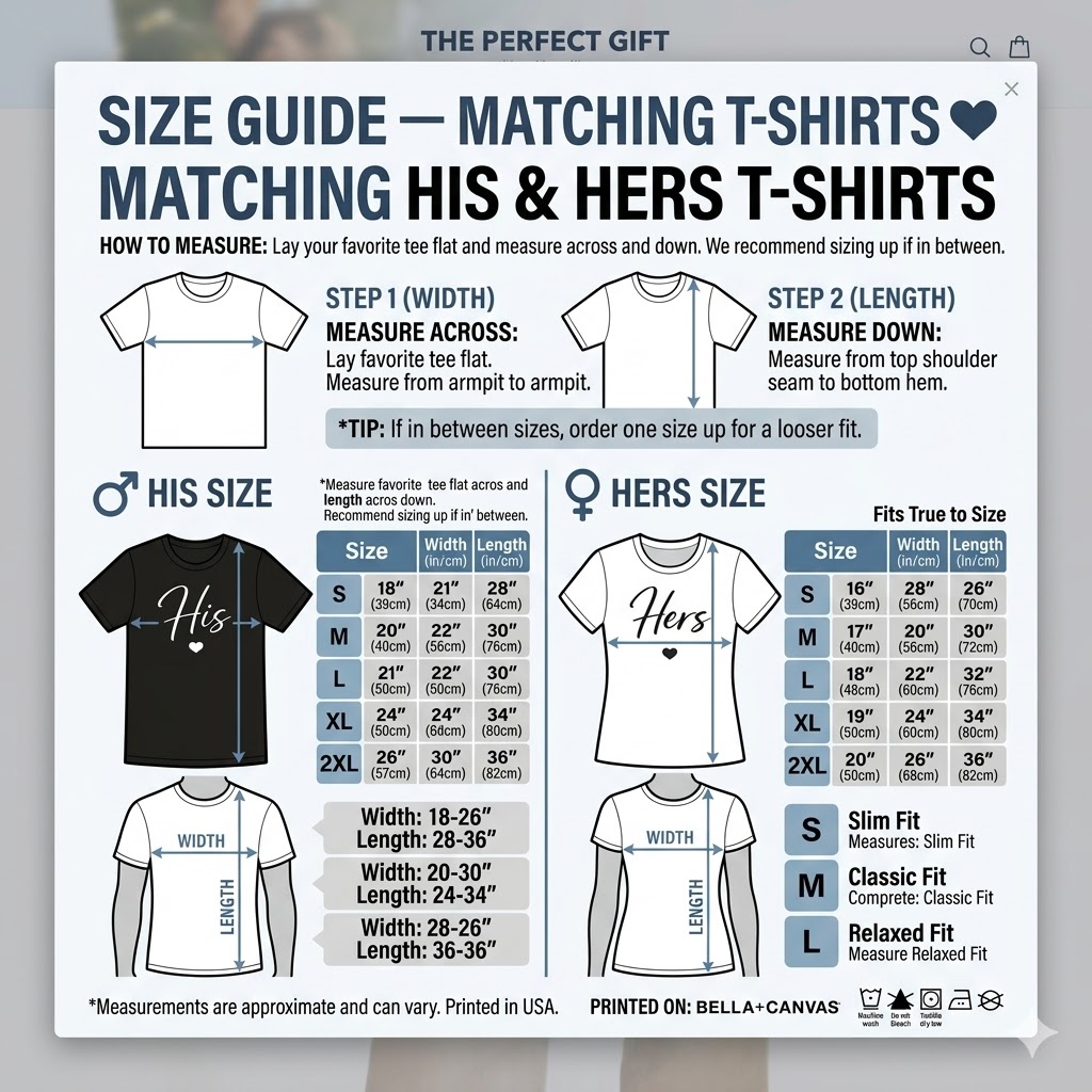 His & Her Matching T-Shirts ❤️Couple Outfit Set — изображение 11