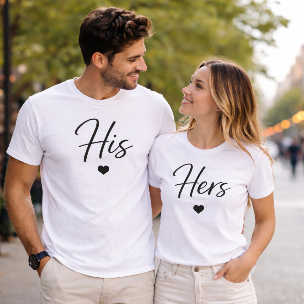 His & Her Matching T-Shirts ❤️Couple Outfit Set — изображение 8